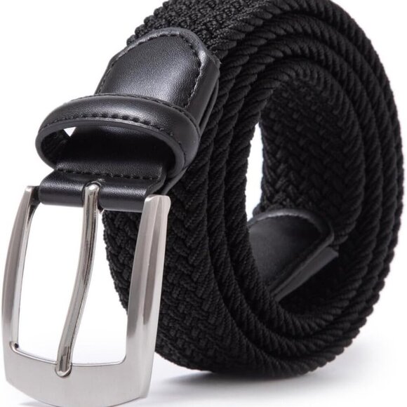 Woven Elastic Braided Belts Womens Stretch Belt Limitless Adjust Multicolored Go - Picture 1 of 4